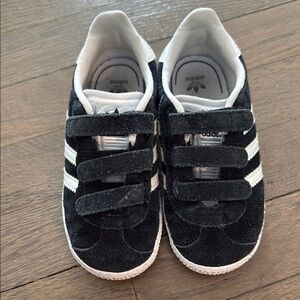 Adidas Kids Black Velcro Sneakers